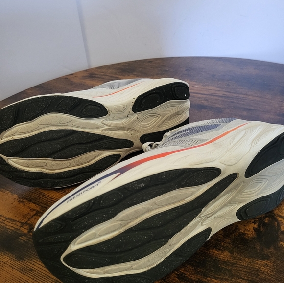 Men's New Balance V14 1080 Running Shoes - Gray with Red and Blue Accents - Picture 13 of 14